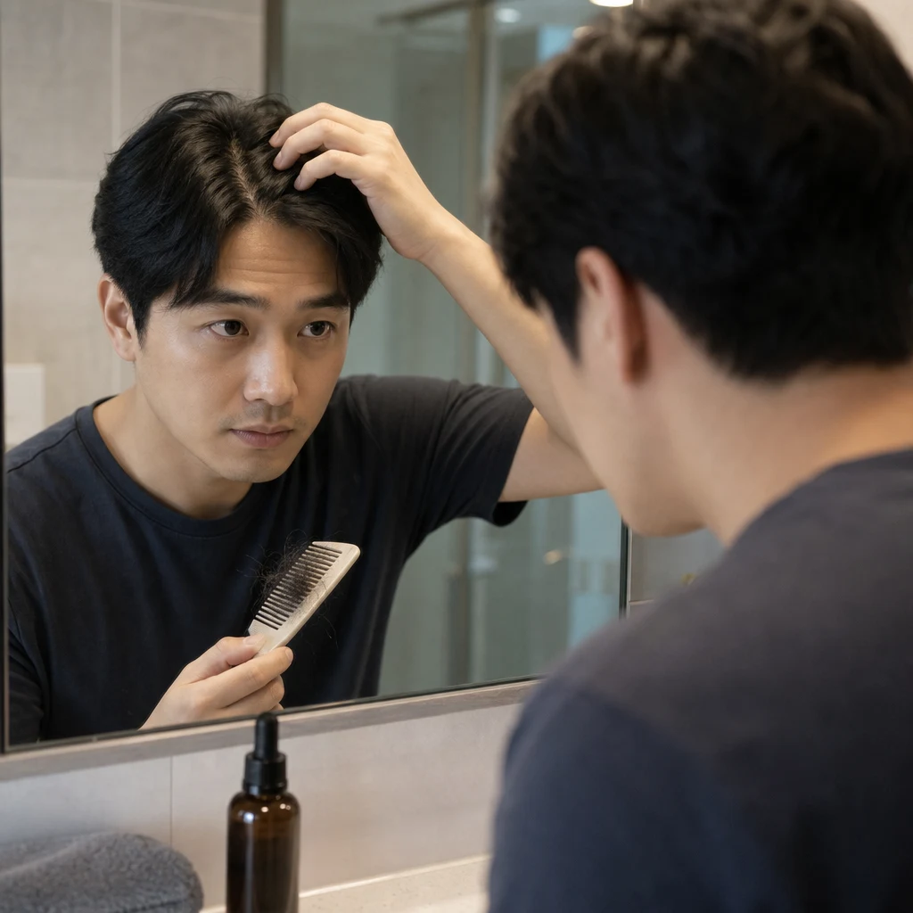 미녹시딜 초기에 빠지는 머리는 모발주기 변화인가요?